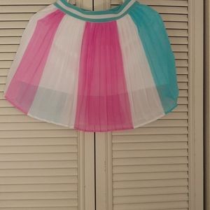 Jojo Siwa pleaded Skort😍 Size 7/8 Tulle Pink - Blue - White